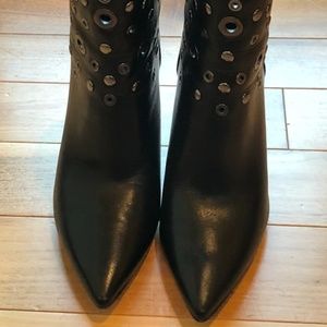 TOPPLE Studded Rivet Leather Booties by Nine West